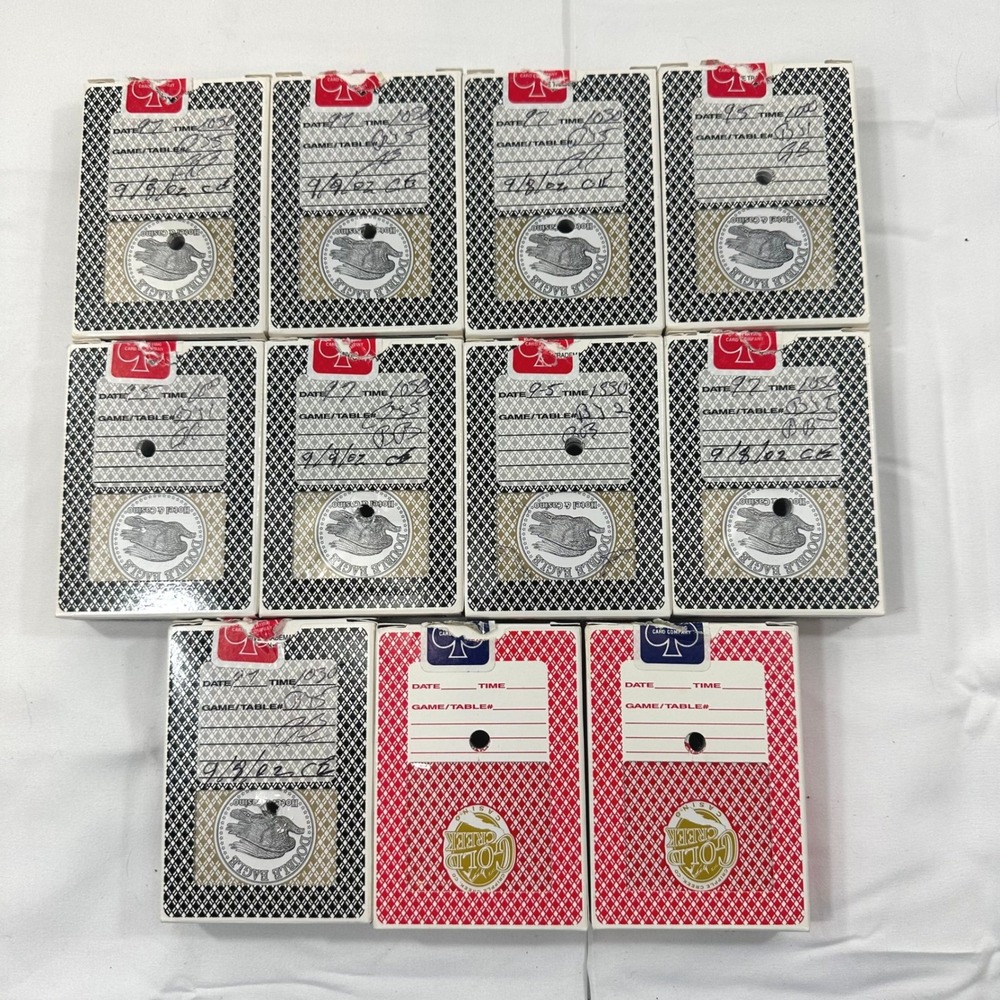 Vintage 2002 Cripple Creek,CO Casino Playing Cards Brick 11 Decks Aristocrat